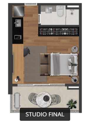 Apartamento, 1 quarto, 45 m² - Foto 6